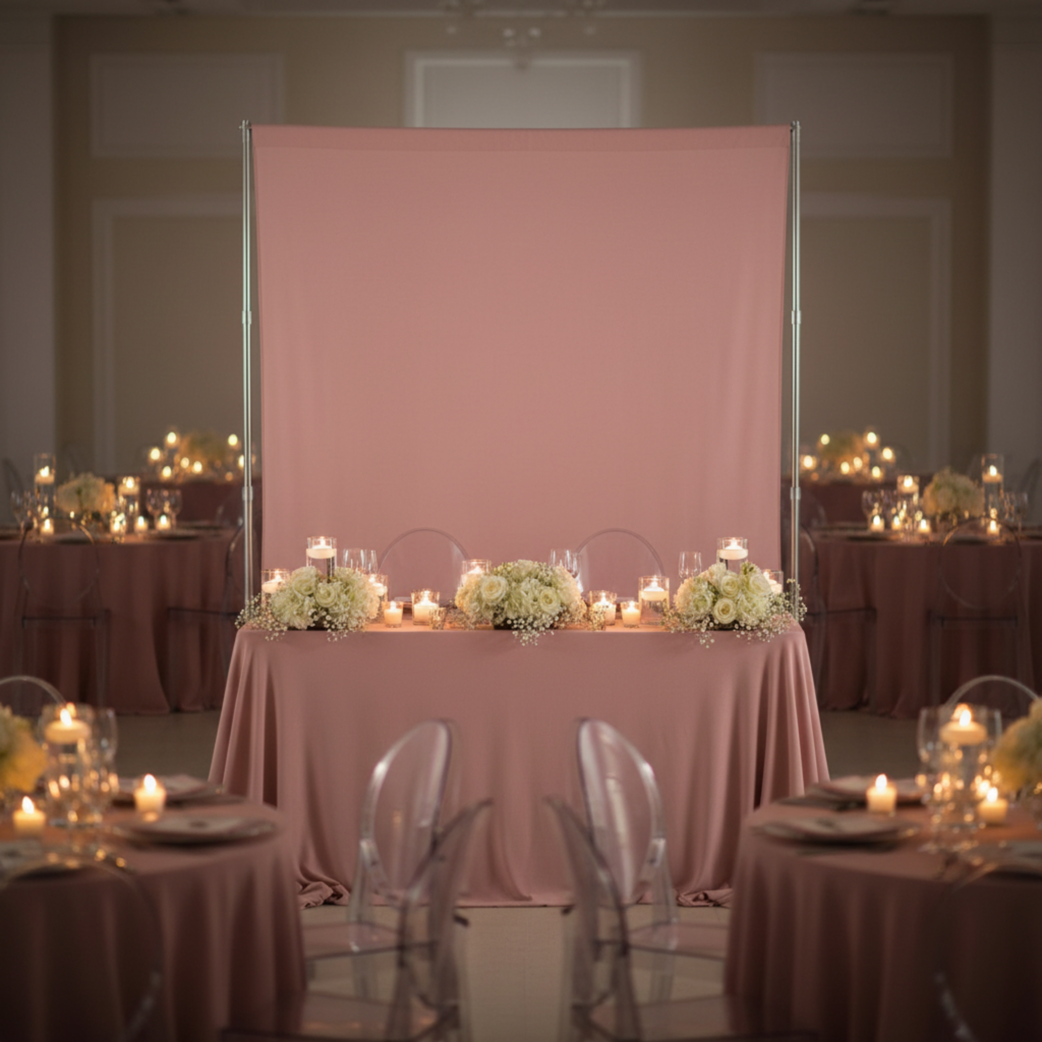Indoor Backdrop Setup