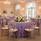 Indoor Ballroom - Curly Willow Victorian Lilac Table Skirt