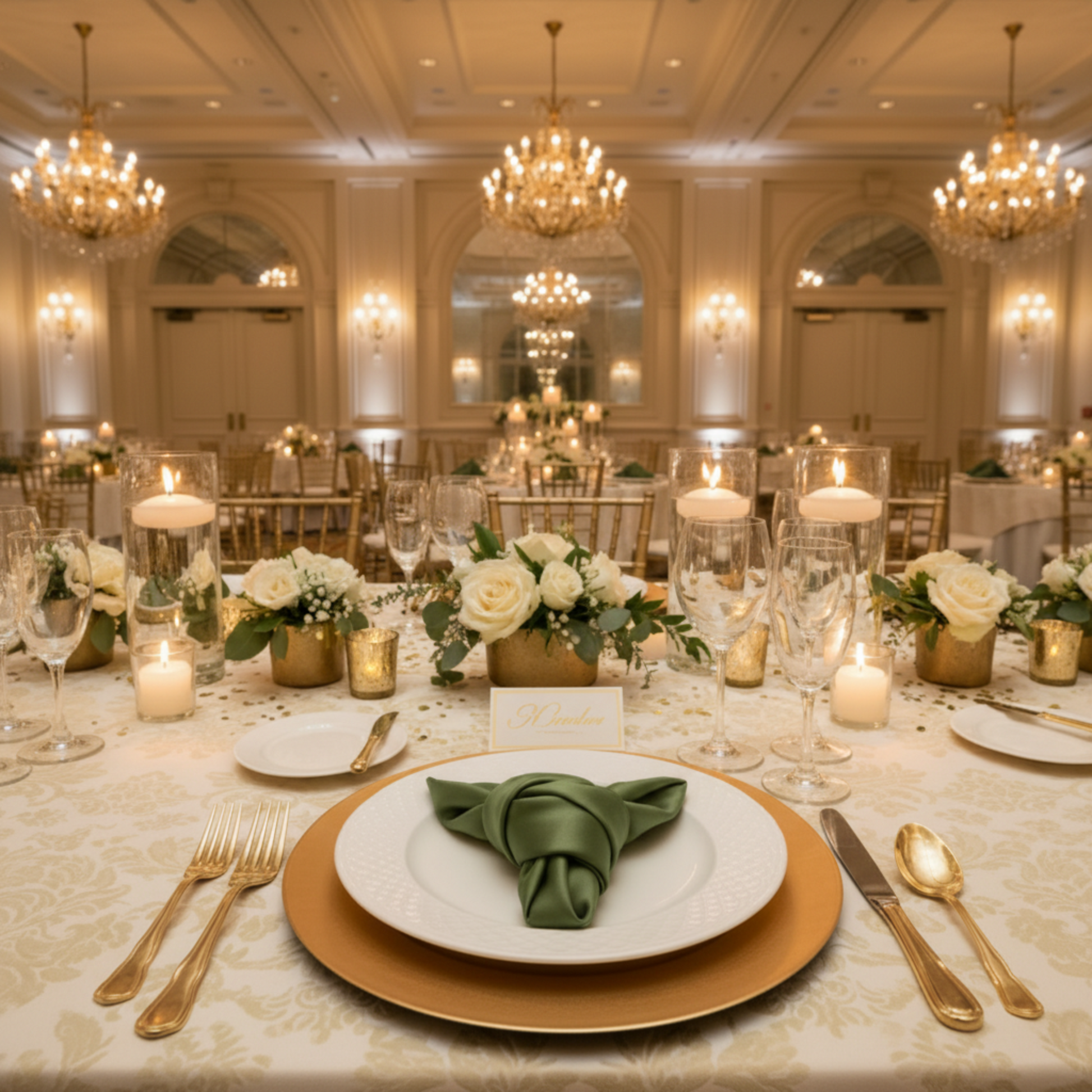 Indoor Ballroom Reception