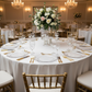 Indoor Banquet Full Table - Baroque Clear Charger