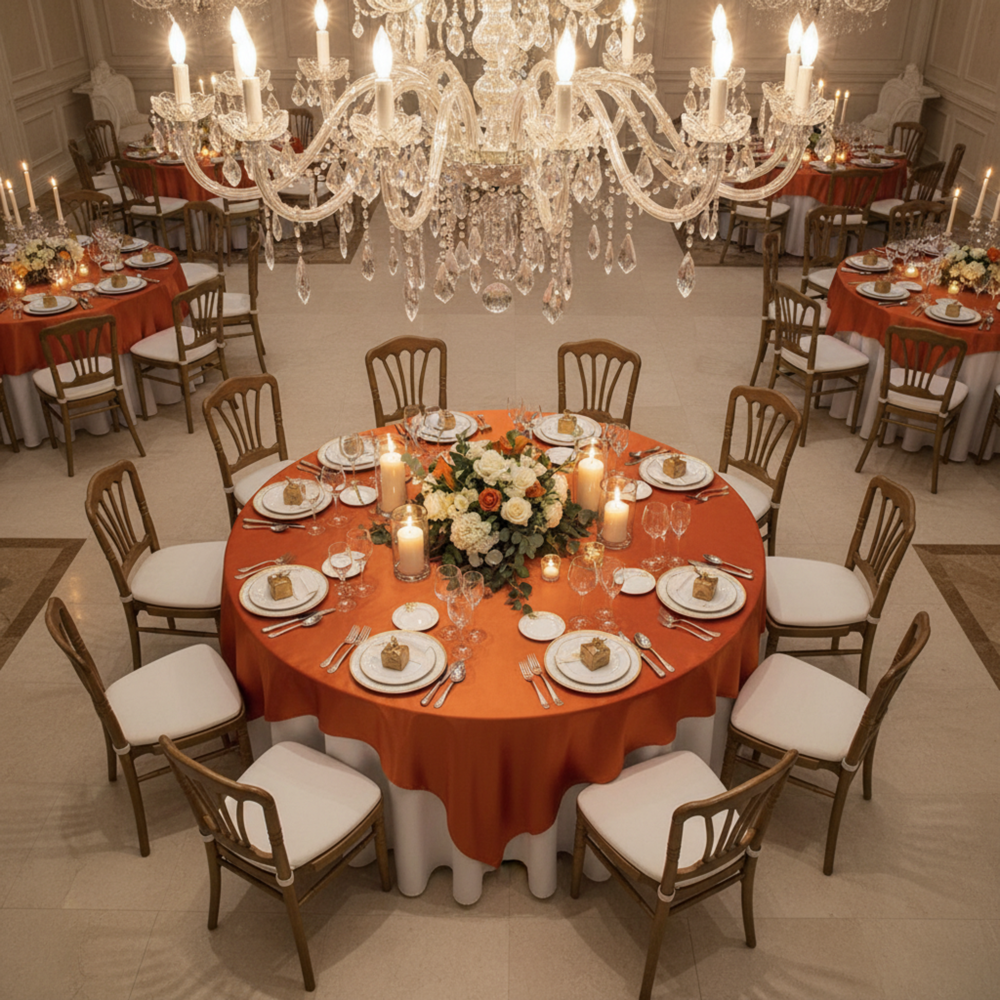 Indoor Banquet Hall Top View
