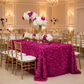 Indoor Banquet Hall - Fuchsia Leaf Petal Taffeta