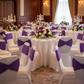Indoor Banquet Hall - Purple Chair Bands