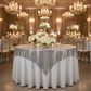 Indoor Banquet Hall - Silver Sequin Overlay