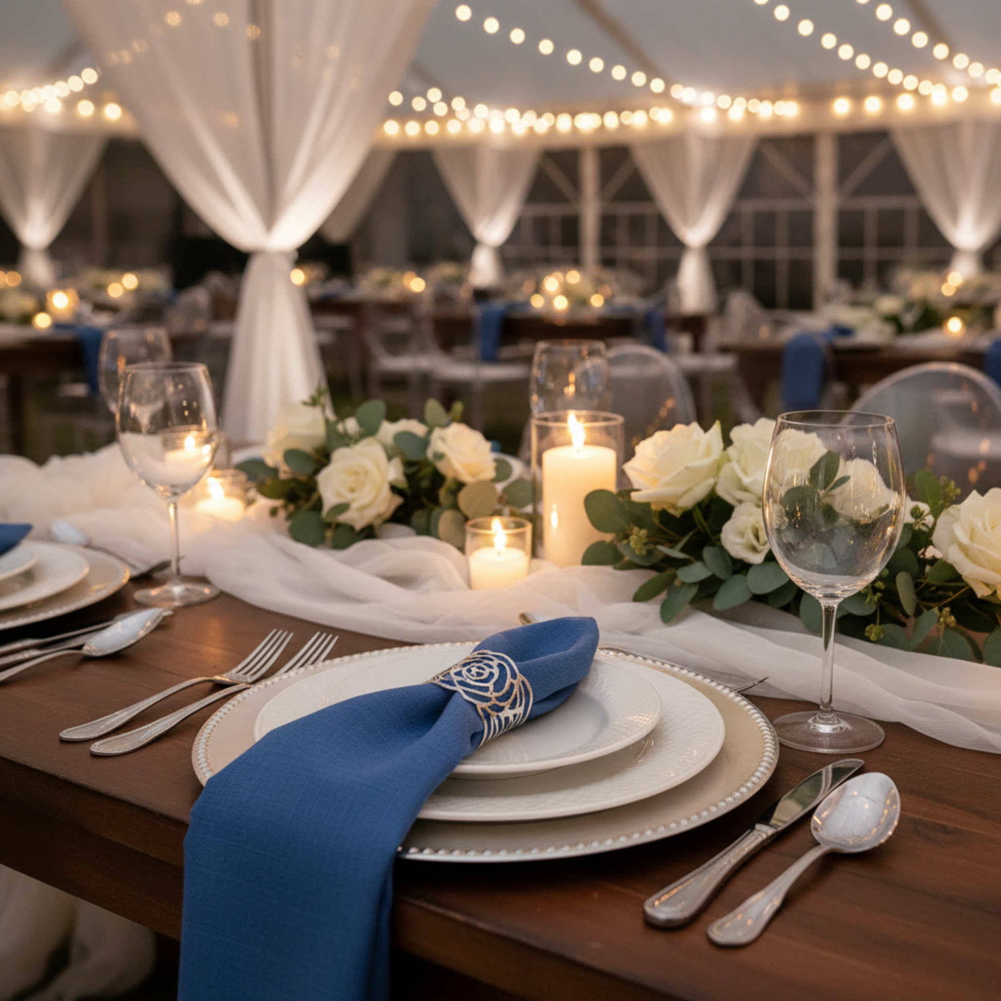 Indoor Banquet Hall - Royal Blue