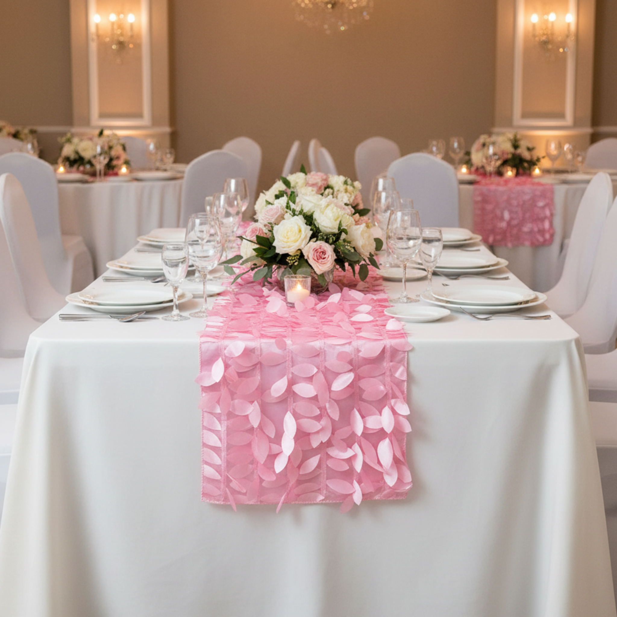 Indoor banquet table runner