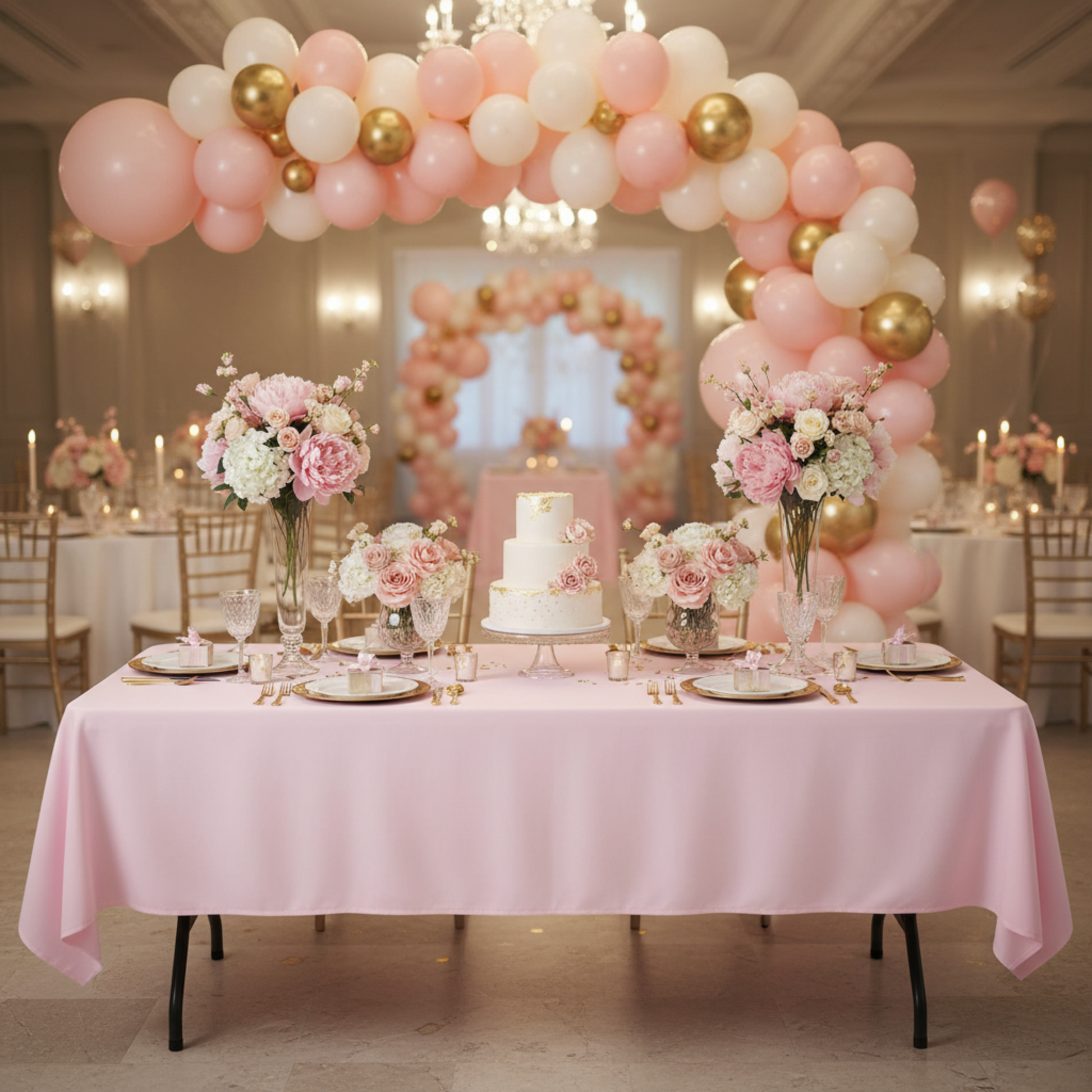 Indoor Birthday Party Table
