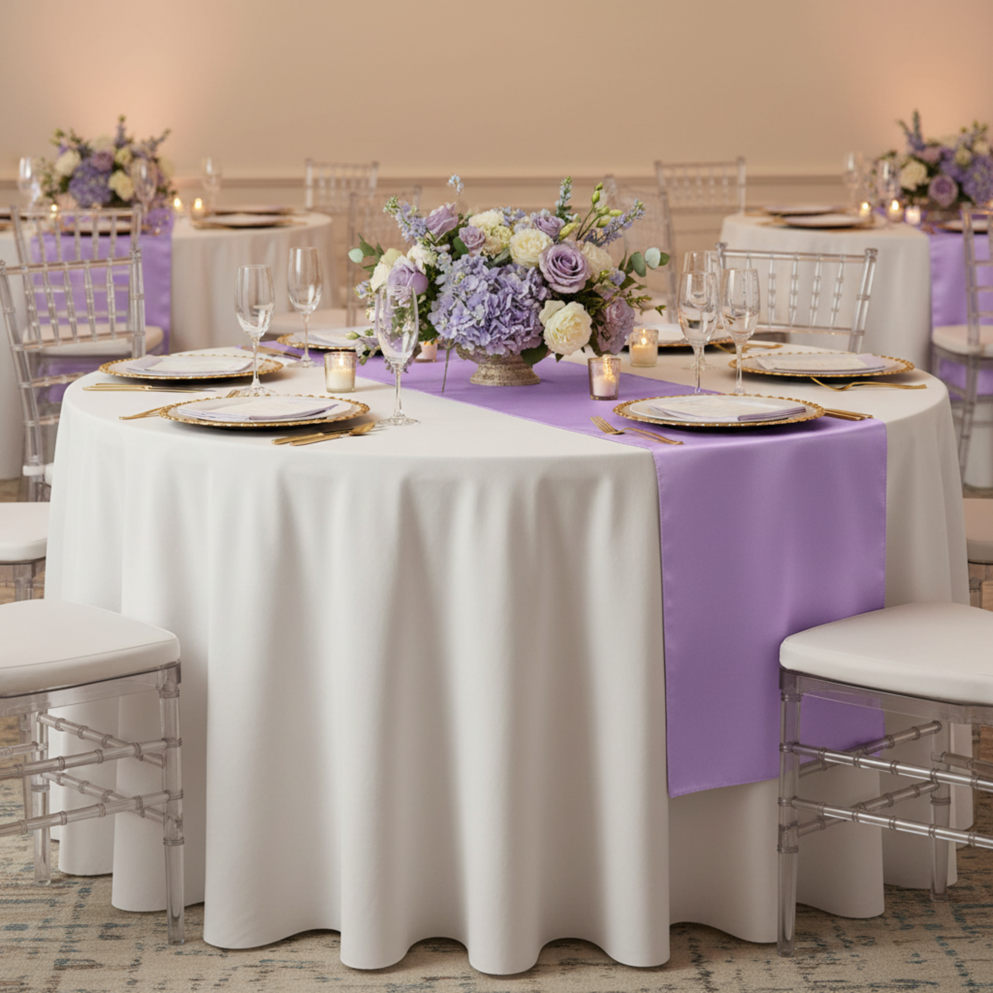 Indoor Bridal Shower Round Table