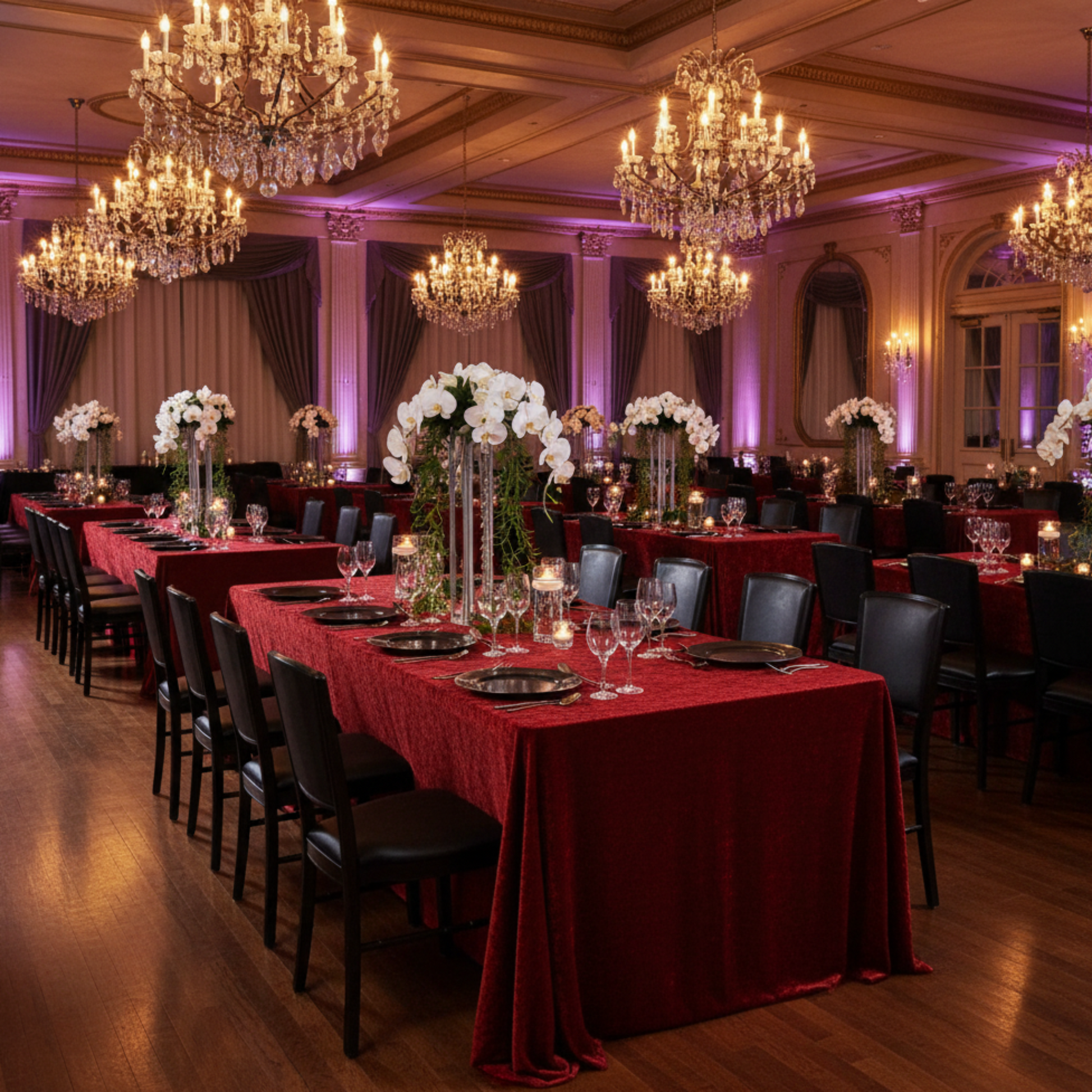 Indoor Corporate Gala - Apple Red Velvet