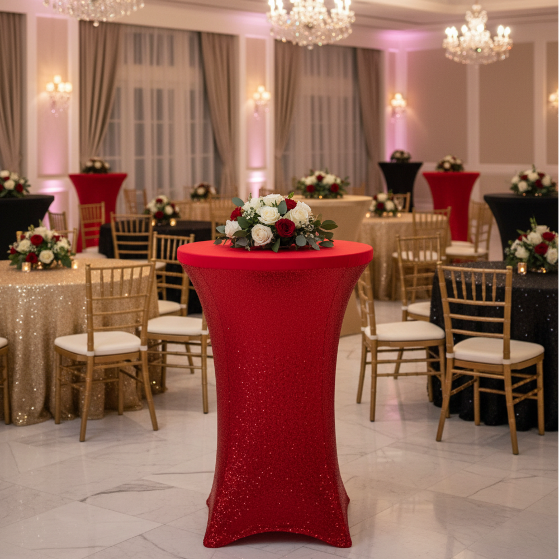 Indoor corporate gala or banquet hall