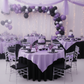 Indoor Dreamy Lavender & Black Party