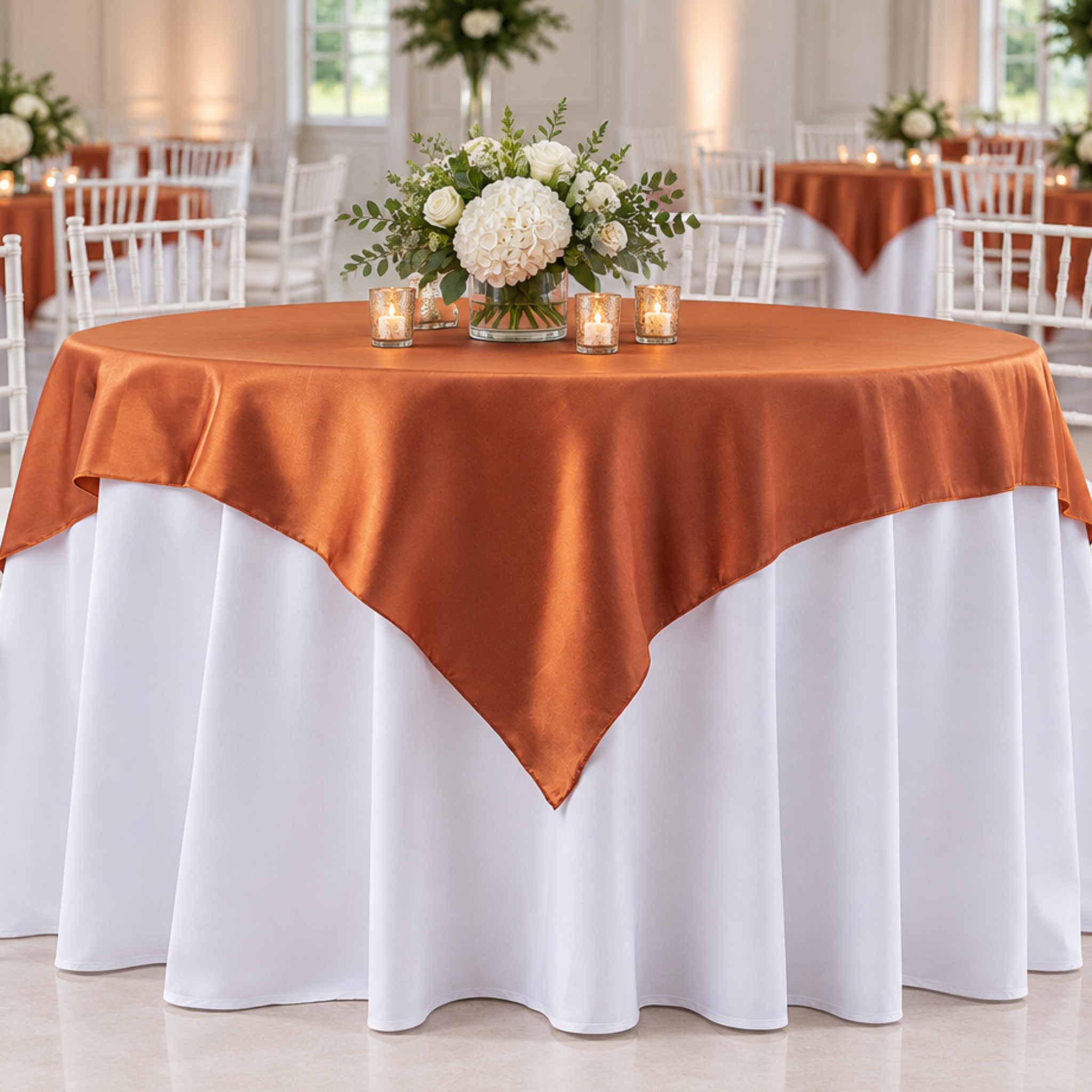 Straight-on indoor event scene