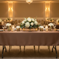Indoor event venue front view with displays