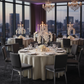 Indoor Formal Gala Ivory Crushed Taffeta 132 Round Tablecloth 