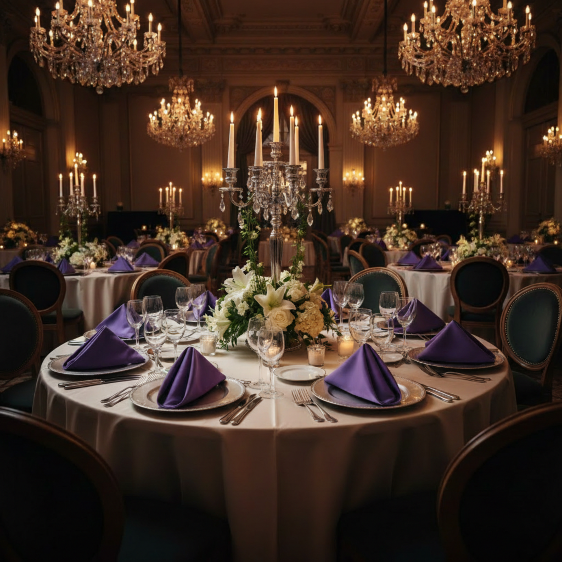 Indoor Formal Gala - Flat Square Fold
