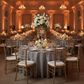 Indoor Formal Gala Silver Crushed Taffeta 120" Round Tablecloth