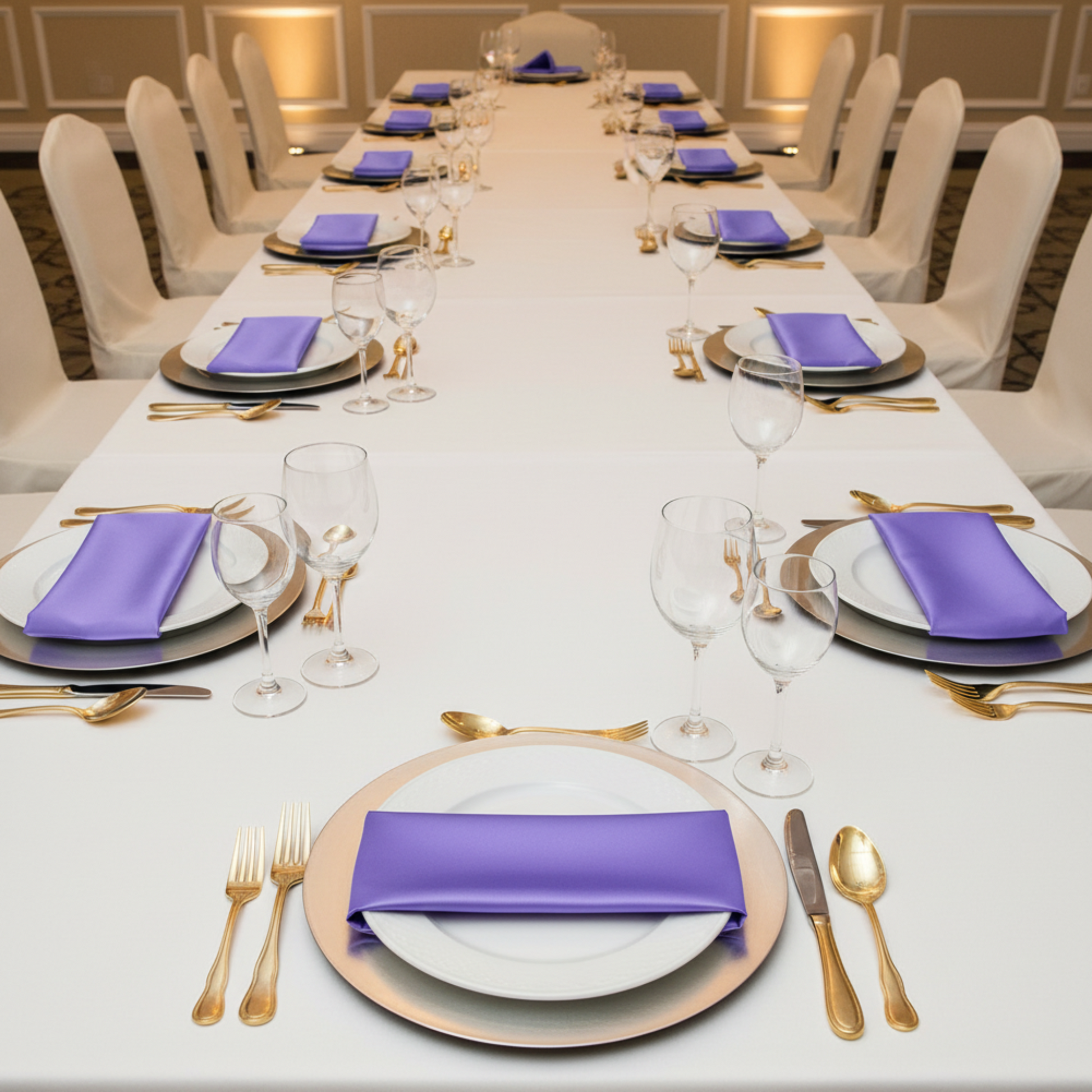 Indoor Formal Gala - Flat Pocket Fold