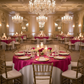 Indoor Gala – Fuchsia Square 72x72 Satin Table Overlay 