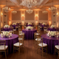 Indoor Purple Glitz Sequin 120 Round Tablecloth Wedding Reception