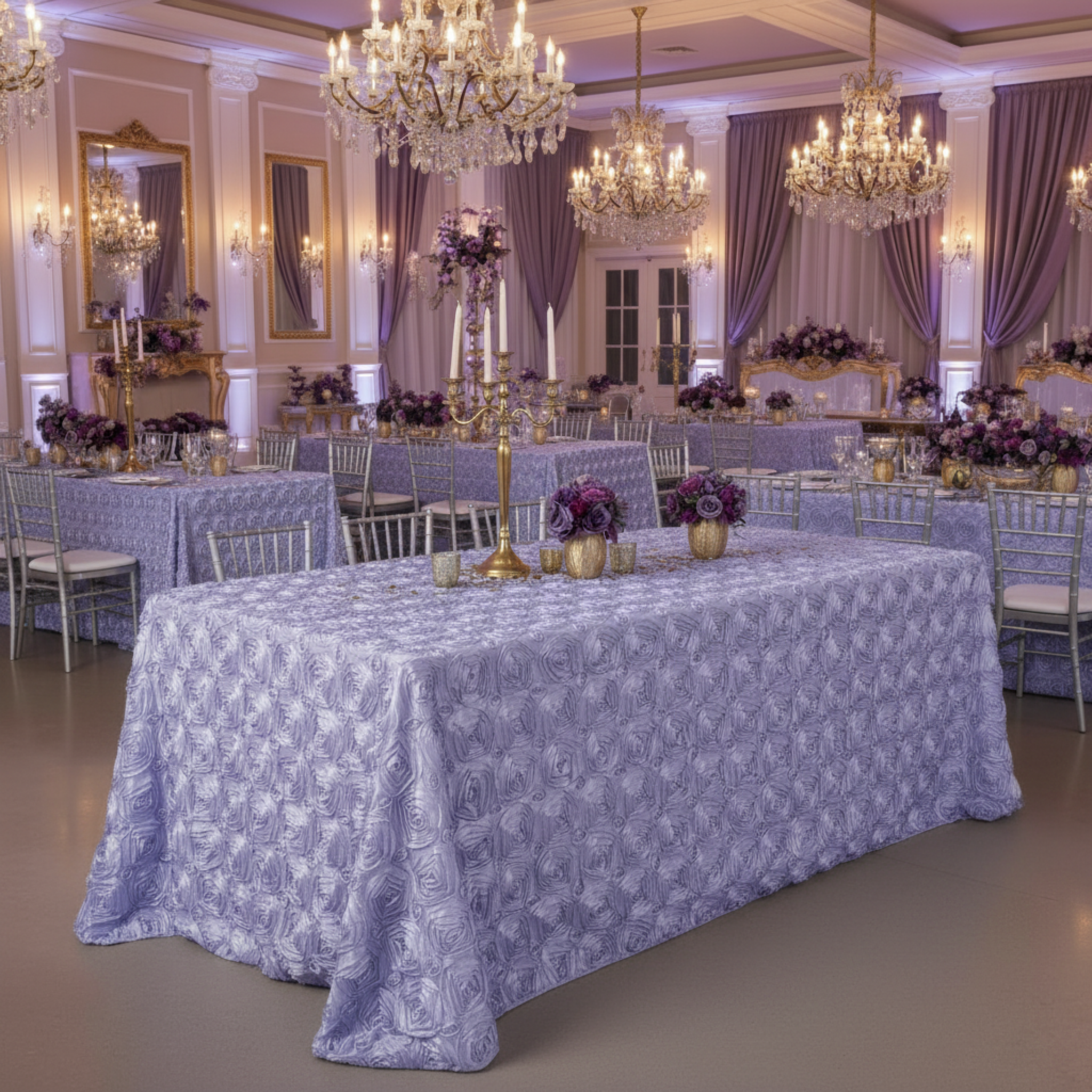 Indoor Quinceañera Hall Matched Drape