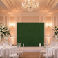 Indoor Reception – Boxwood Greenery Wall Backdrop