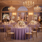 Indoor Reception – Lavender Scuba 120 Round Tablecloth
