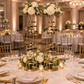 Indoor reception centerpiece scene