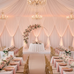 Indoor Wedding Banquet Pastel Pink 2 pcs/pk Premade Flower Backdrop Arch/Table Runner