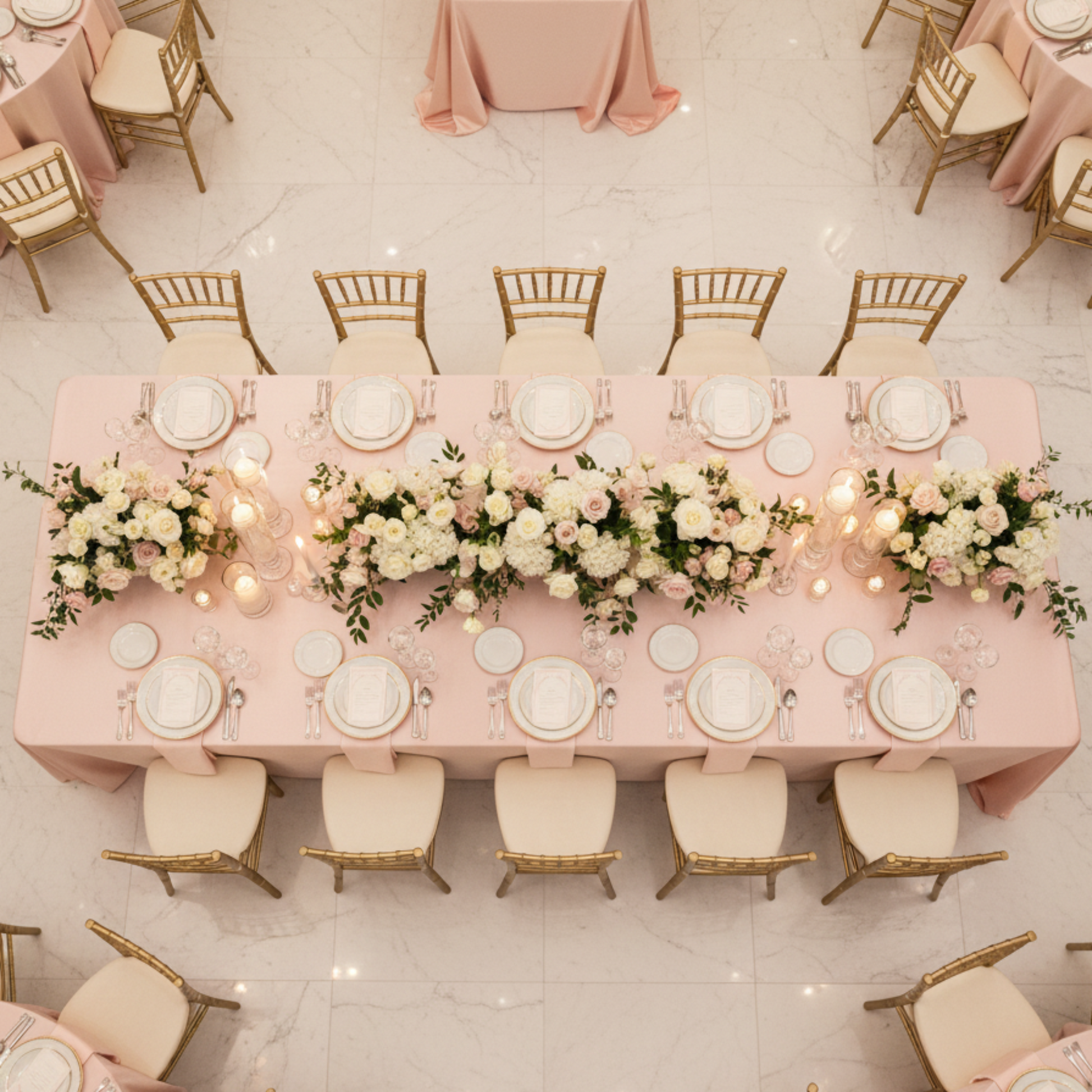 Indoor Wedding Top View