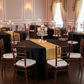 Indoor Wedding Reception - Black Satin