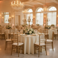 Indoor Wedding Lifestyle Ivory Premium Polyester 108" Round Tablecloth