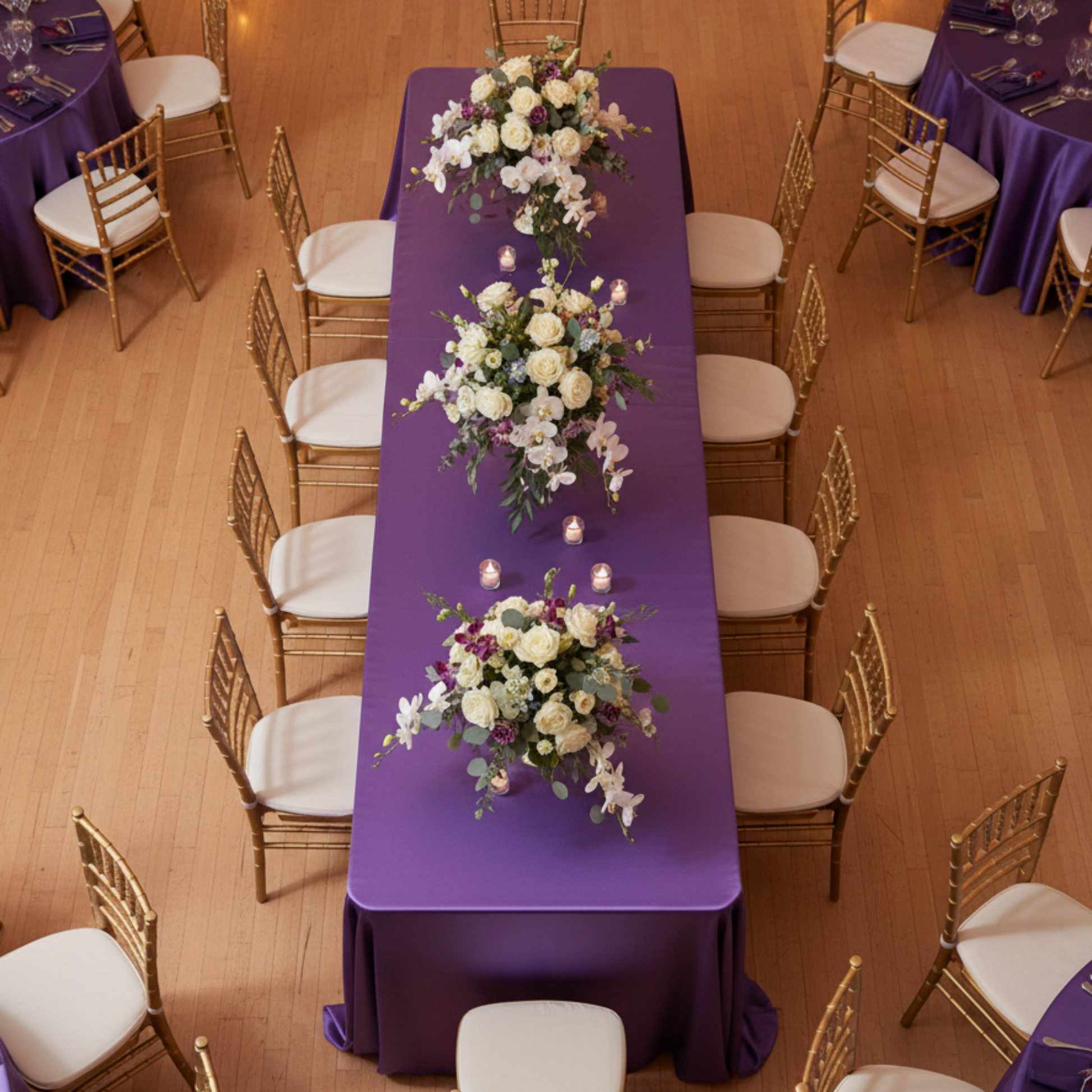 Indoor Wedding Reception Top View