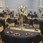 Indoor Wedding Reception – Black 5FT Round Spandex Table Cover