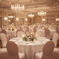 Indoor Wedding Reception – Blush/Rose Gold Spandex Banquet Chair Cover