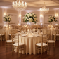 Indoor Wedding Reception – Champagne Scuba Tablecloth