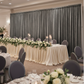 Indoor Wedding Reception – Charcoal Velvet Backdrop