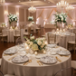Indoor Ballroom Wedding Reception – Chocolate Brown French Toile Charger Plate