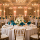 Indoor Wedding Reception – Dark Turquoise Satin Napkin