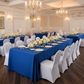 Indoor Wedding Reception 8FT Premium Polyester Rectangular Tablecloth