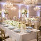 Indoor Wedding Reception Velvet Napkin Dusty Blue