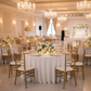 Indoor Wedding Reception White Crinkle Shimmer Round Tablecloth 