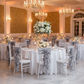 Indoor Wedding Silver Curly Willow Chair Sash