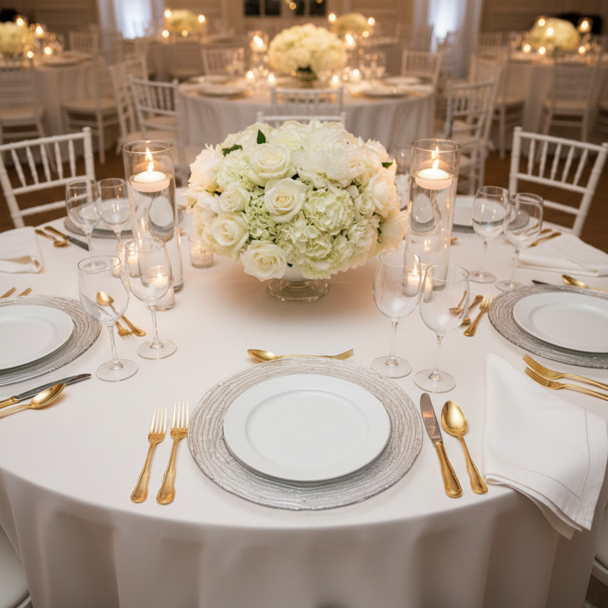 Indoor Wedding Tablescape