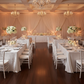 Indoor Wedding Reception – White Crinkle Shimmer Tablecloth