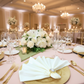 Ivory Lamour Satin Napkin – Indoor Wedding Reception