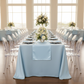 Lamour Satin Table Runner - Baby Blue.
