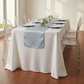Lamour Satin Table Runner - Dusty Blue.