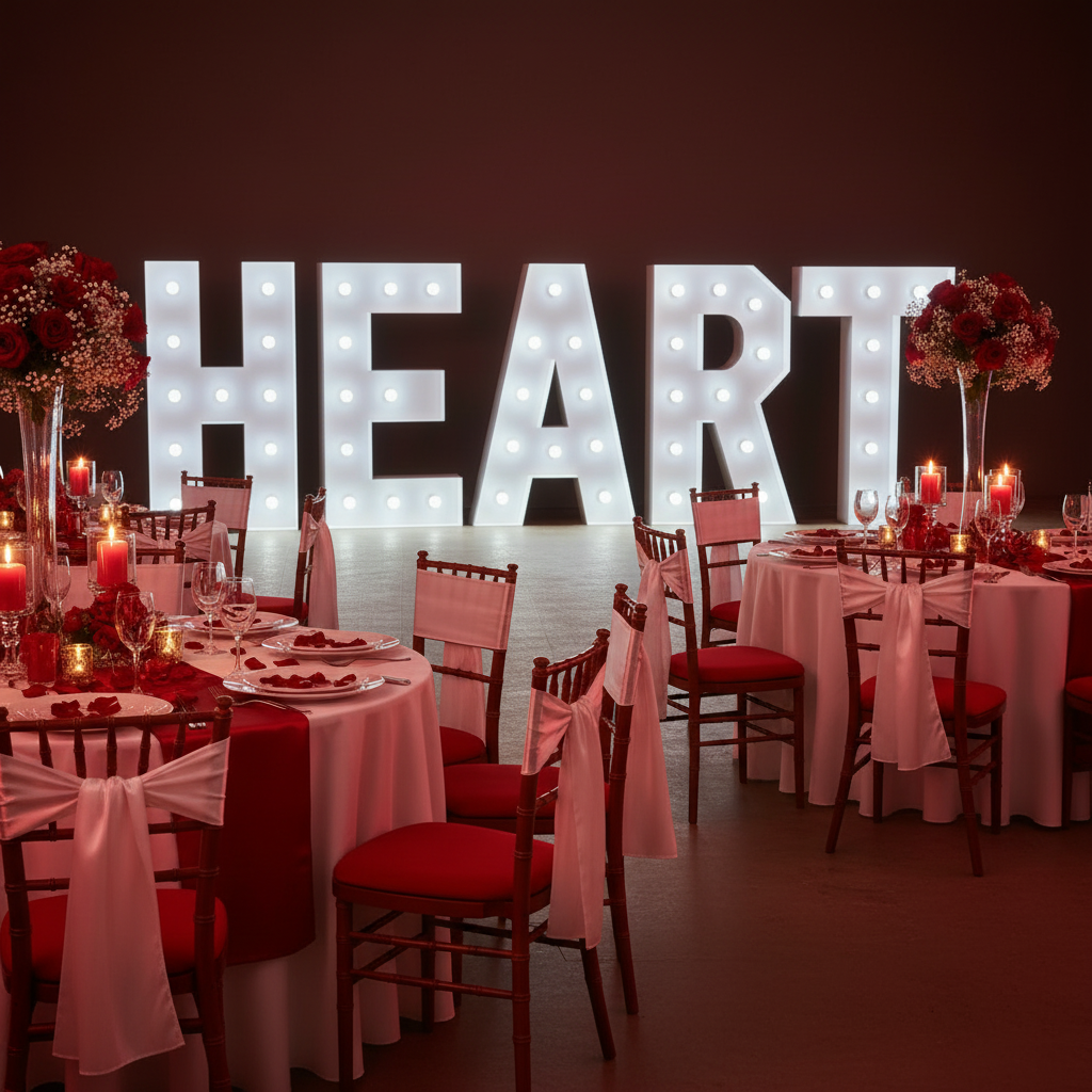 Large 4ft Tall LED Marquee Letter - H.