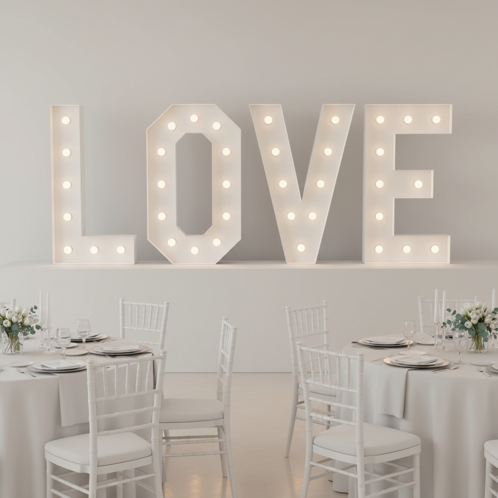 Large 4ft Tall LED Marquee Letter - L.
