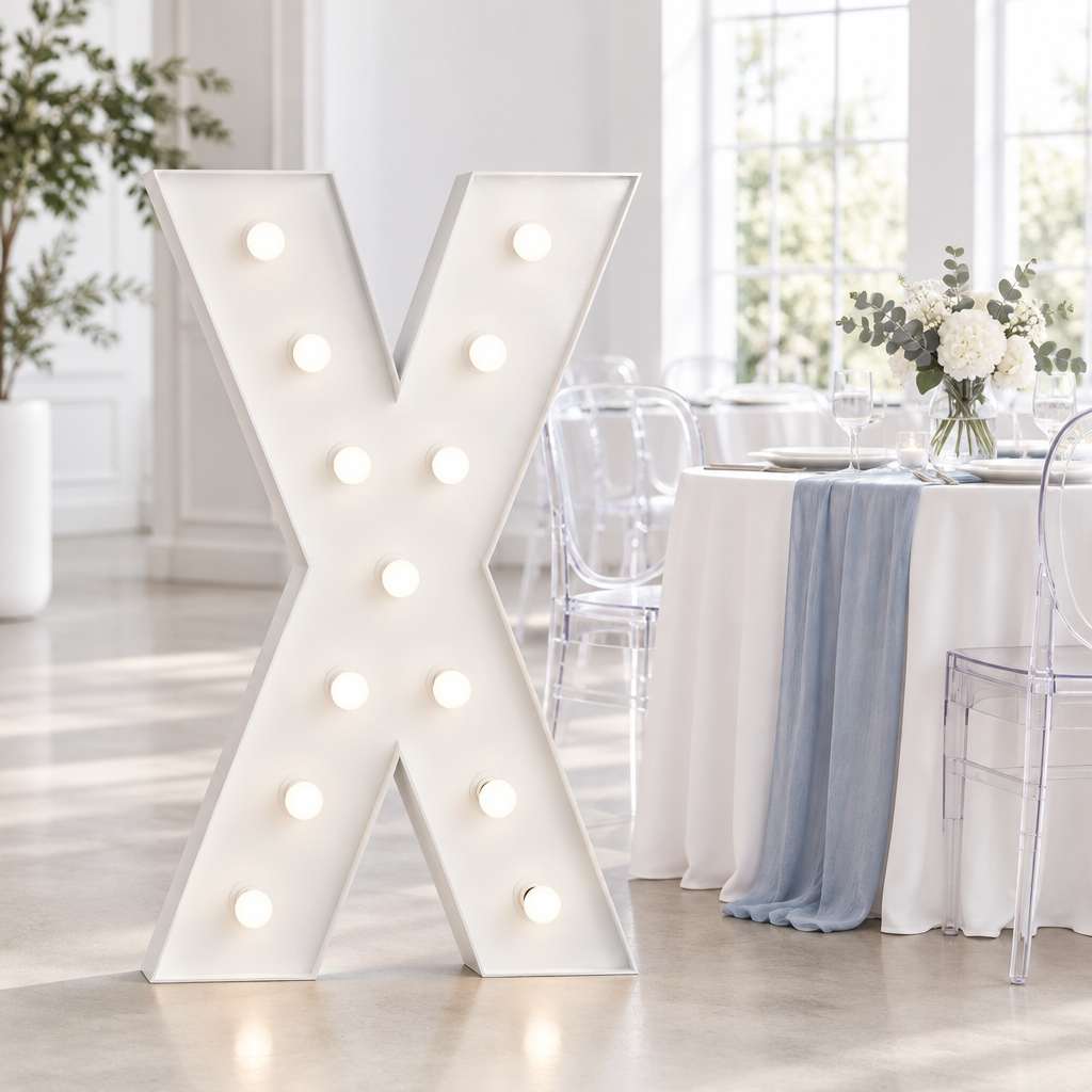 Large 4ft Tall LED Marquee Letter - X.